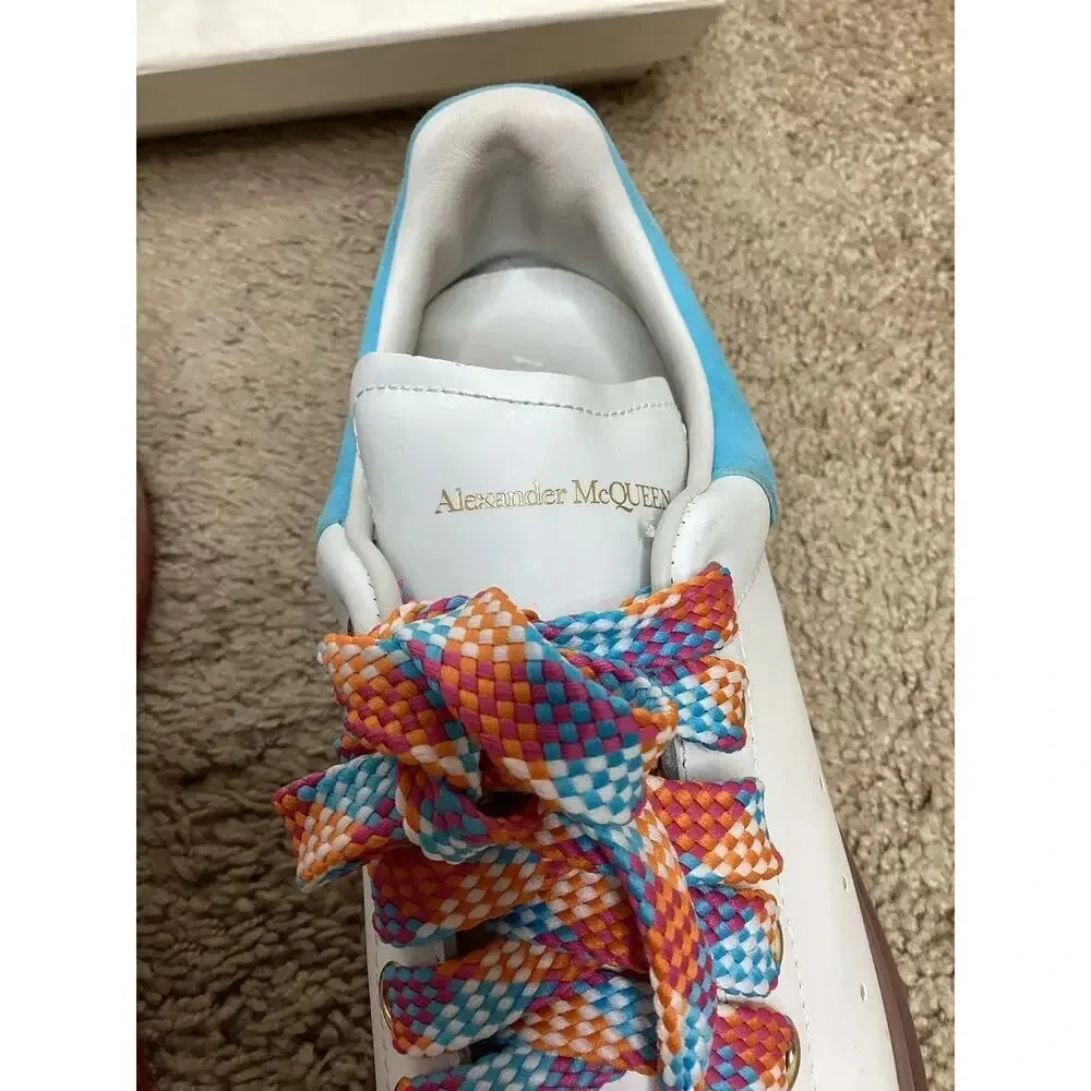 Limited Edition Alexander McOueen Larry Sneakers - size 41 white with pink sole